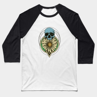 skull flower Baseball T-Shirt